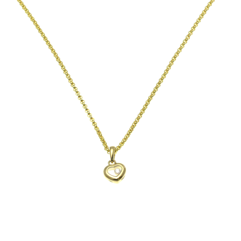 CHOPARD 18k Gold Diamond Heart Necklace